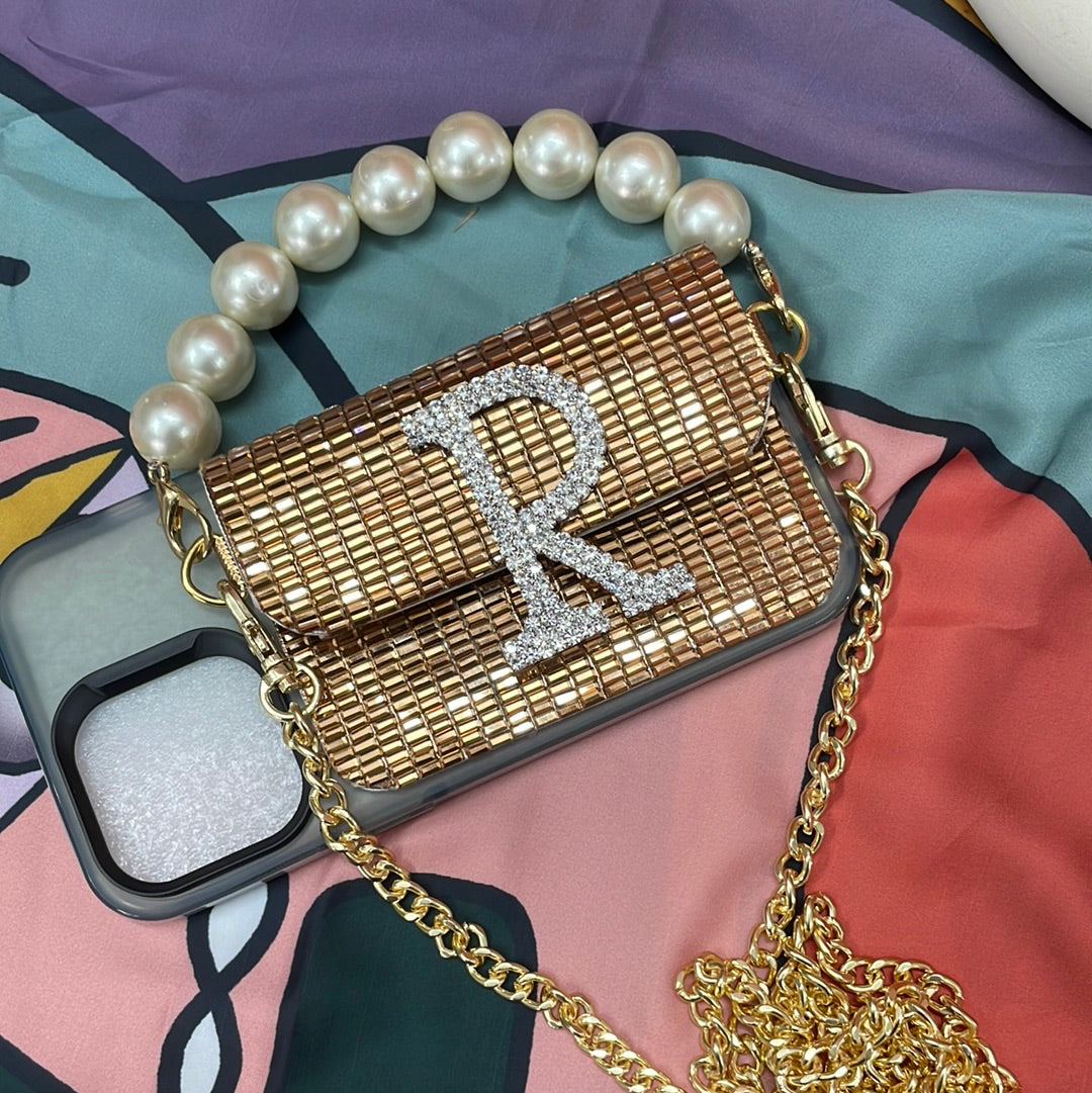 Bronze Mirror Phone Sling