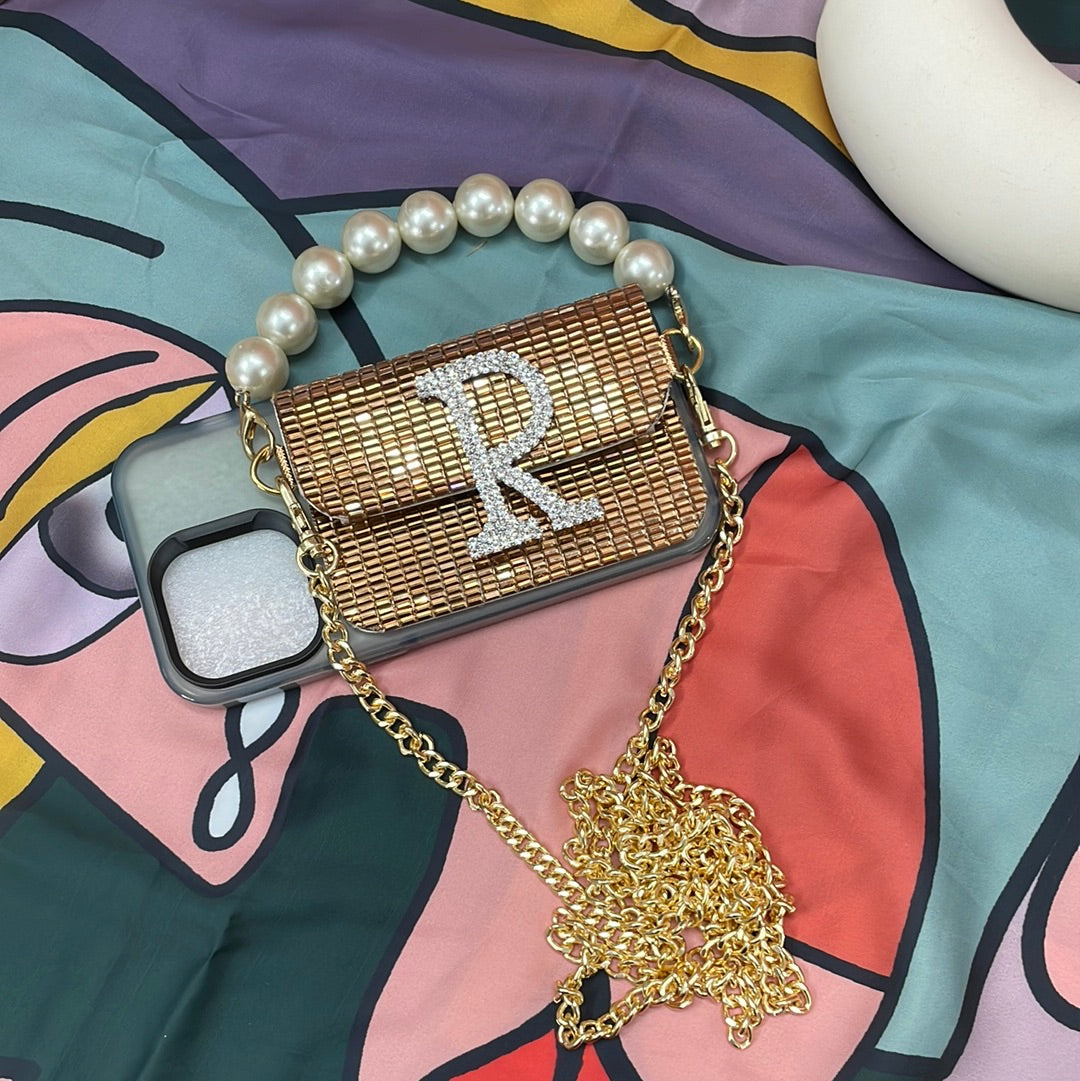 Bronze Mirror Phone Sling