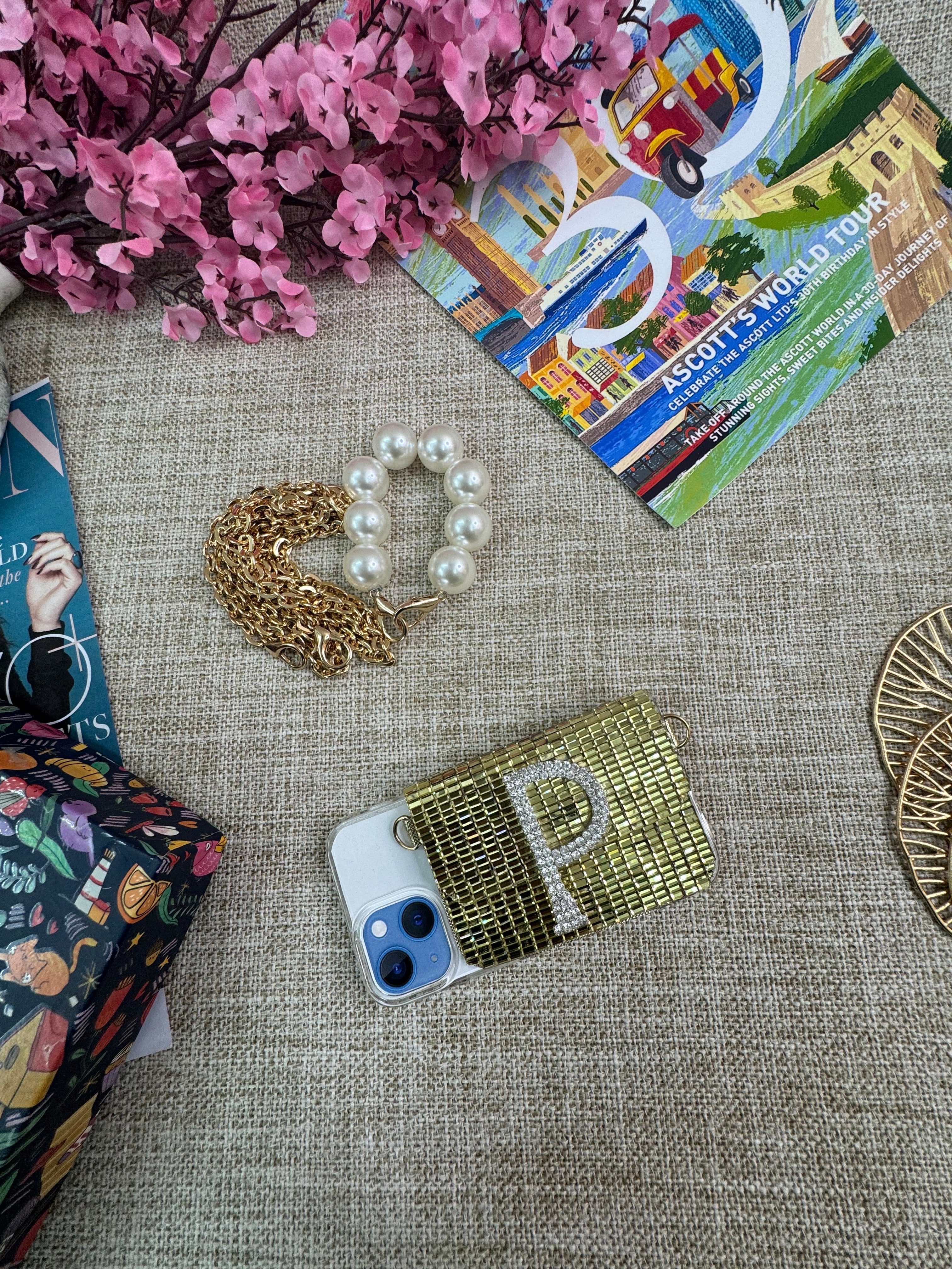 Gold Mirror Phone Sling