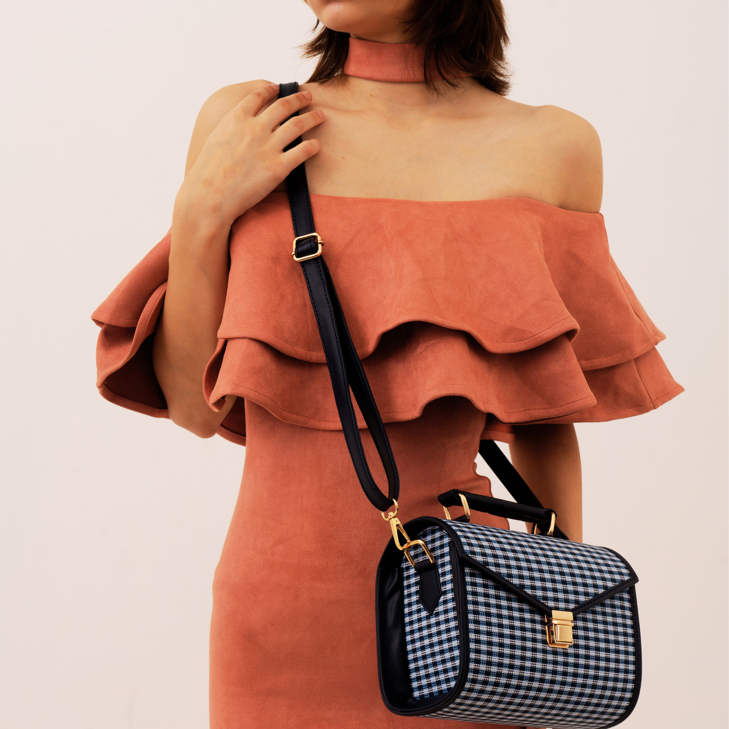 Pretty Little Box - Sling In Blue checks