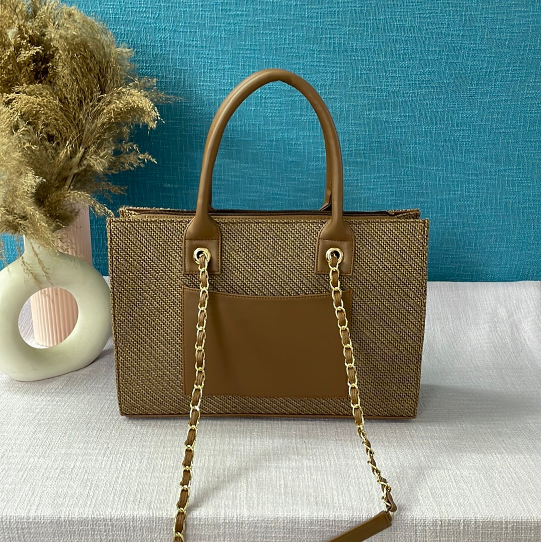CHAIN TOTE FULL NAME + EVILEYE