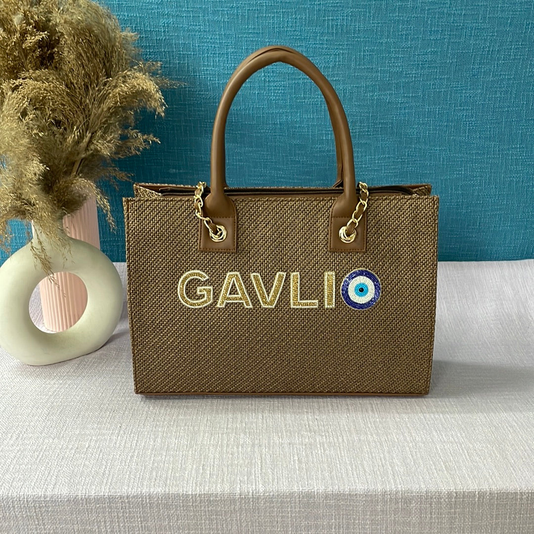 CHAIN TOTE FULL NAME + EVILEYE