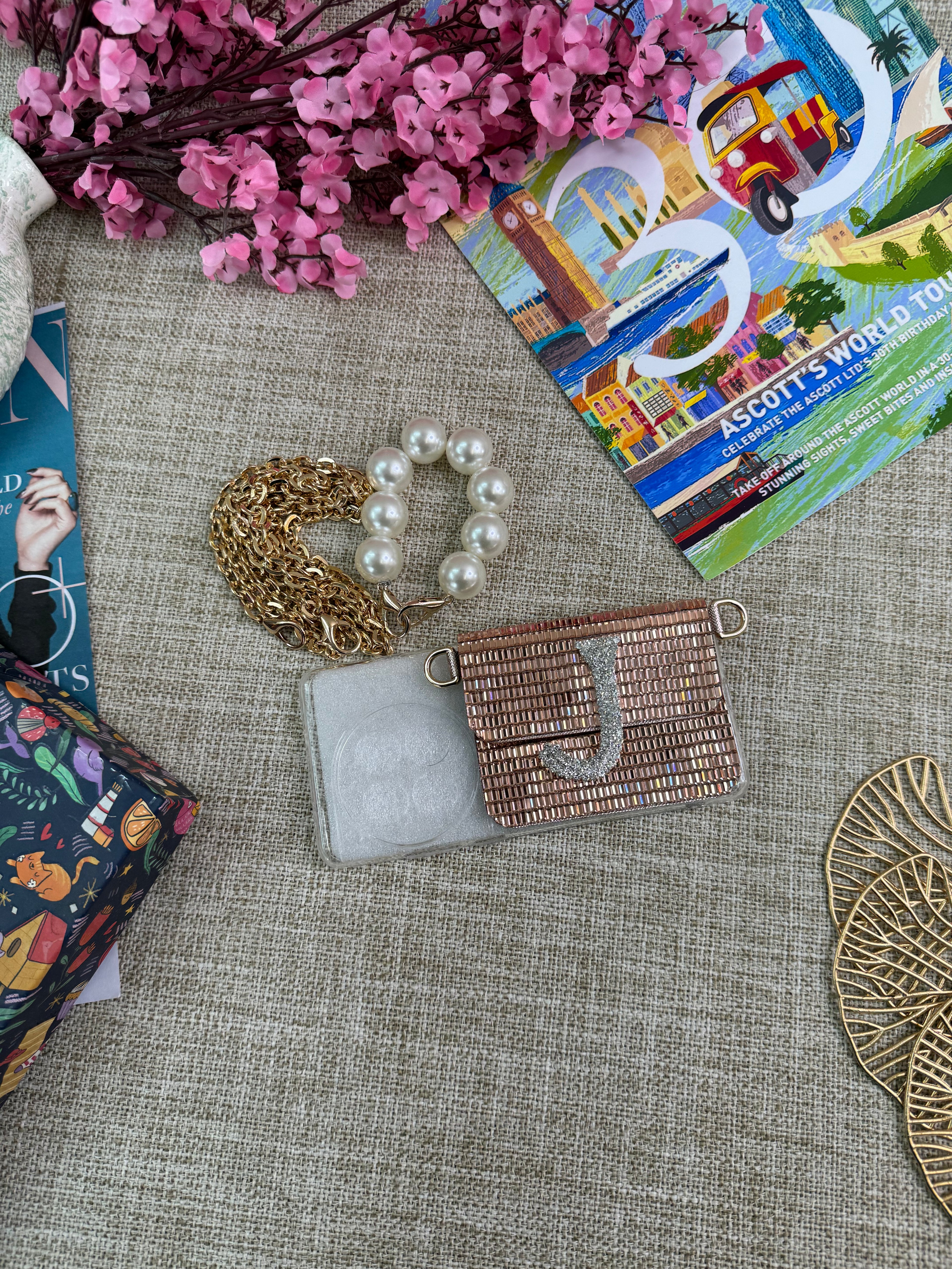 ROSE GOLD MIRROR PHONE SLING