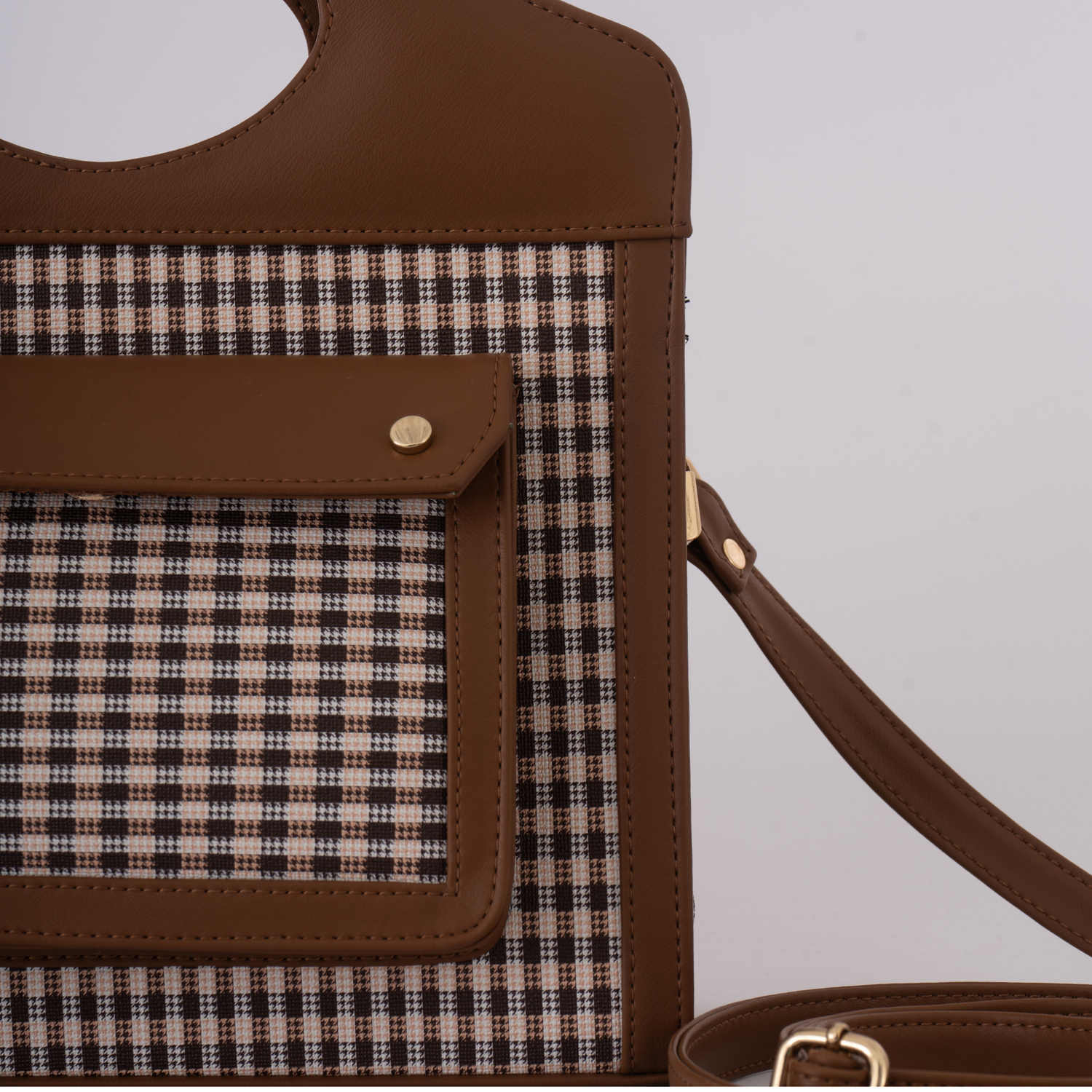 The Boyyy Bag - In Brown Checks