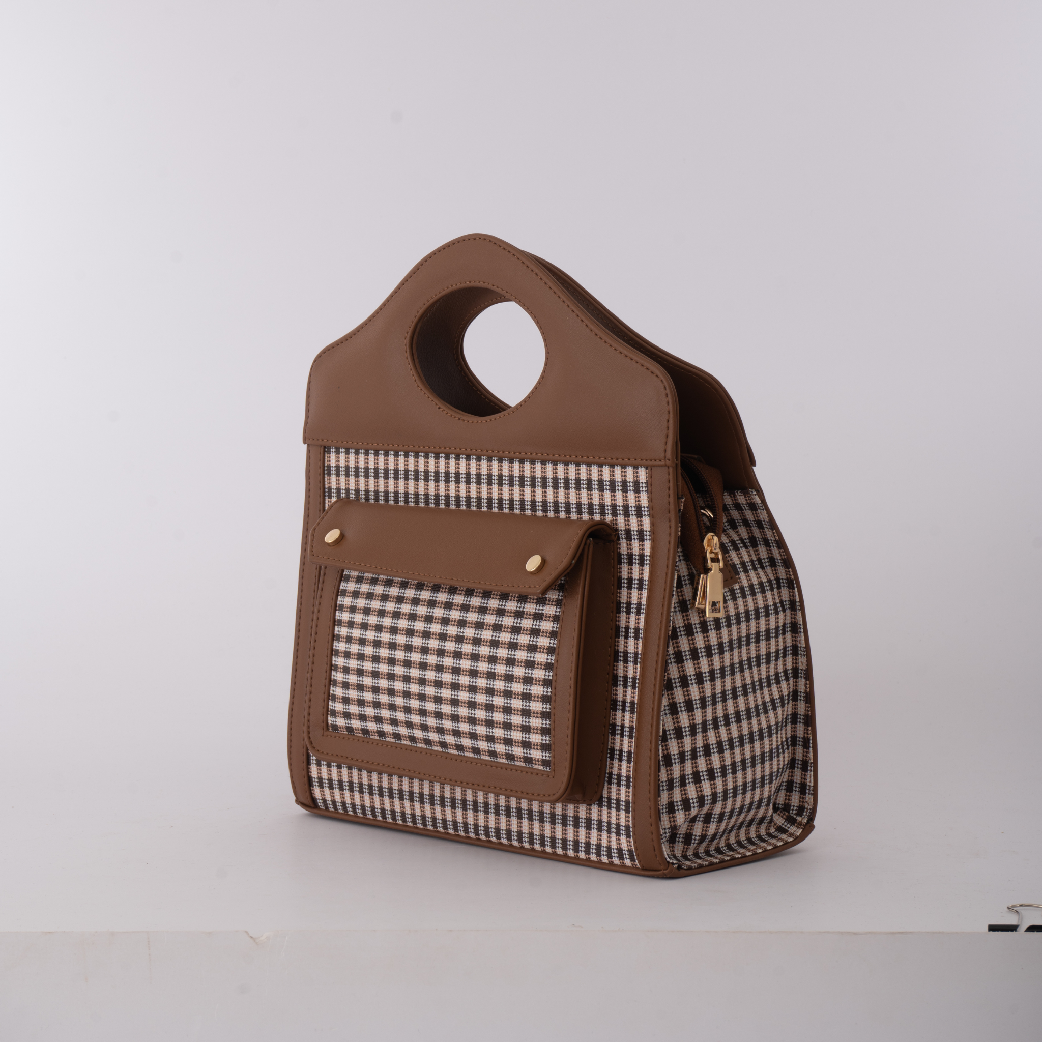 The Boyyy Bag - In Brown Checks