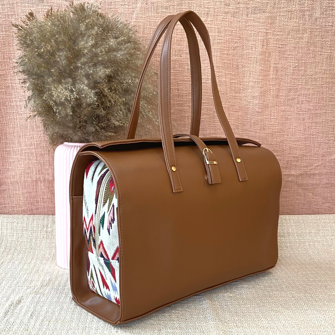 Brown Tribal Leera 16inch Bag