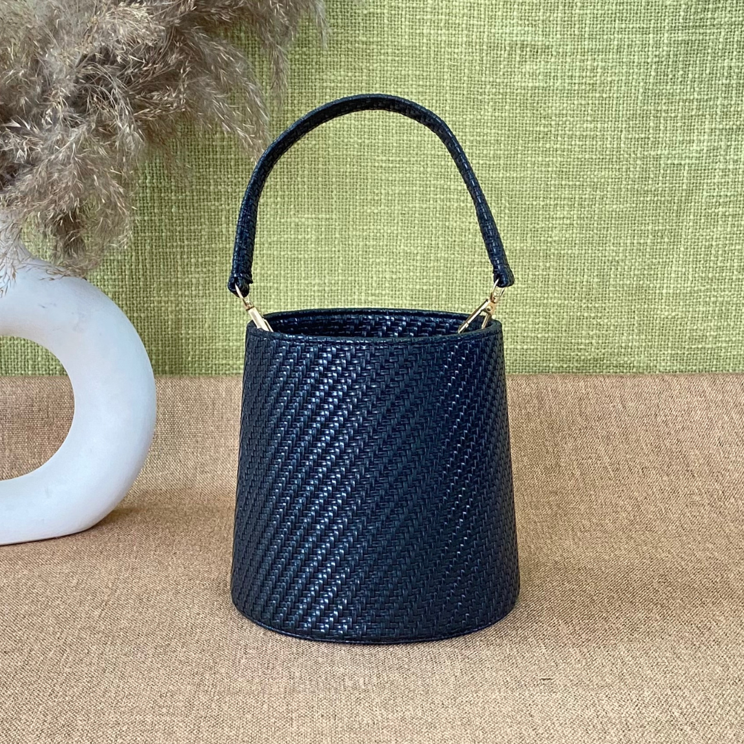 Black Bucket Bag