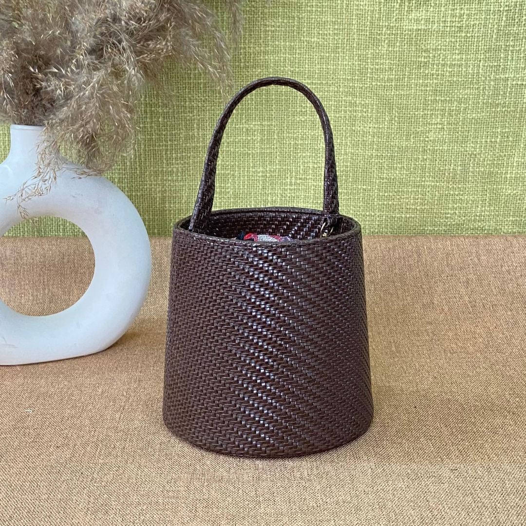 Brown Bucket Bag