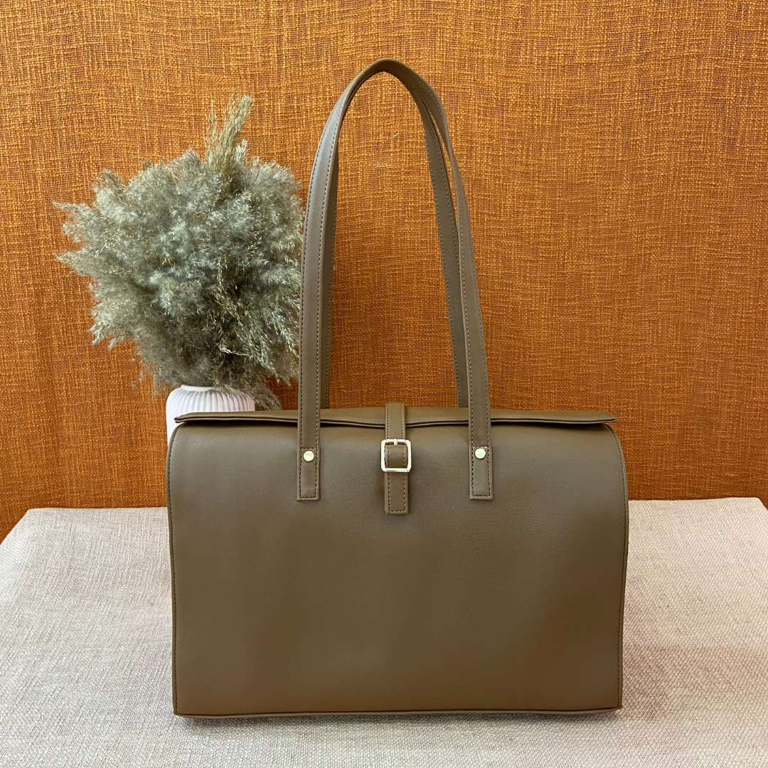 Brown Purple Pop Leera 16inch Bag