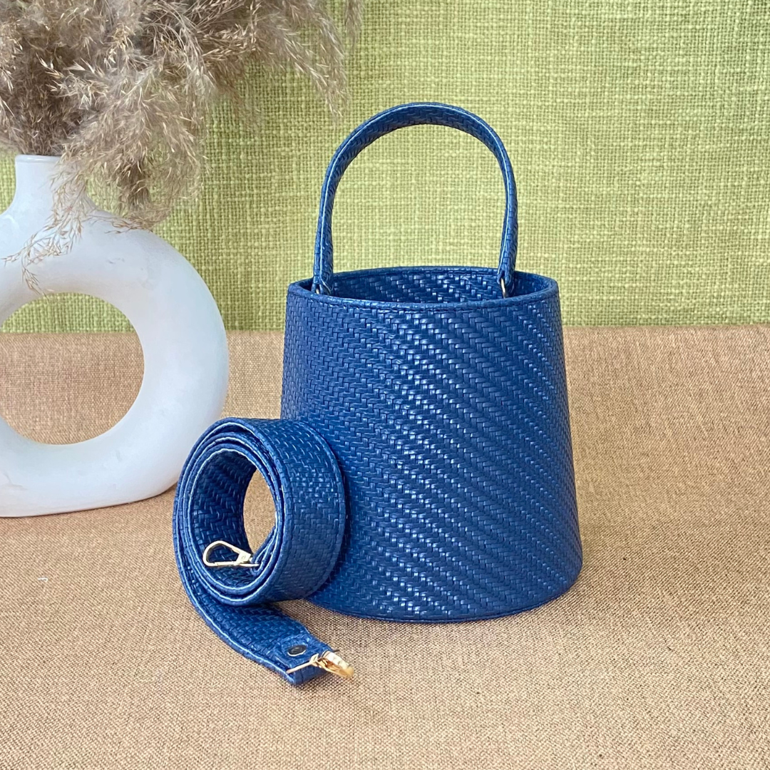 Blue Bucket Bag