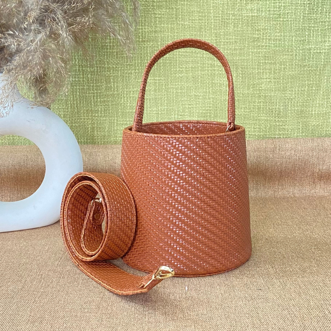 Tan Bucket Bag
