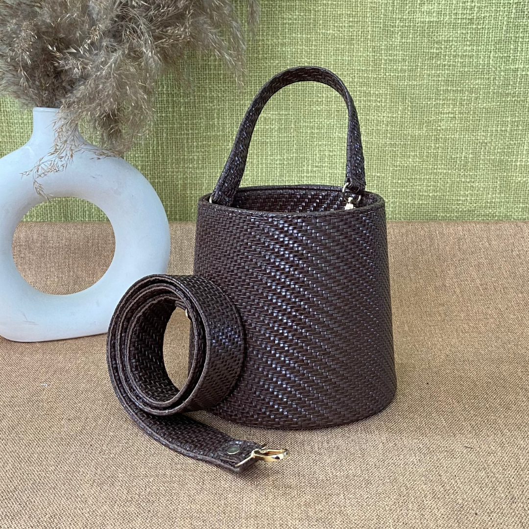 Brown Bucket Bag
