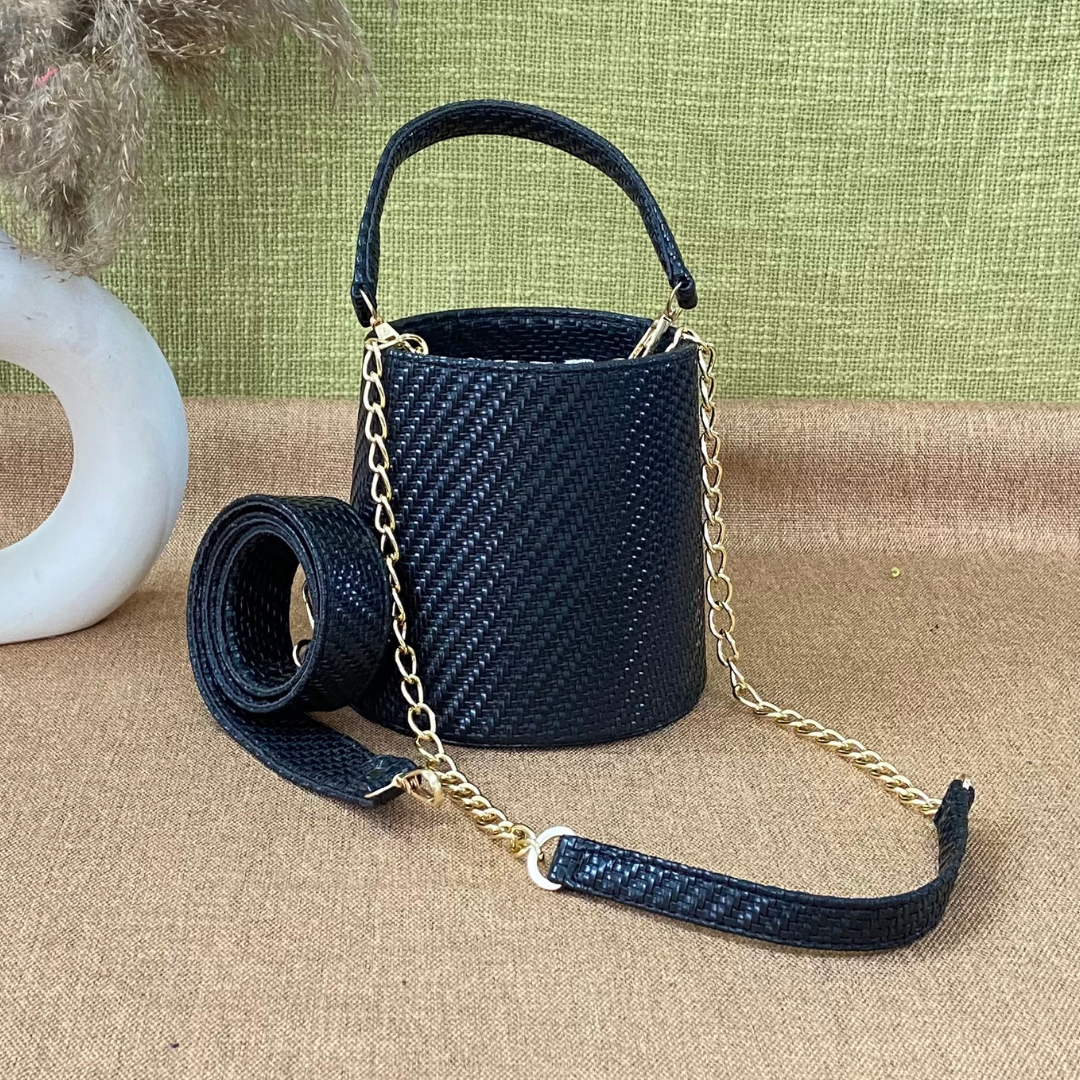 Black Bucket Bag