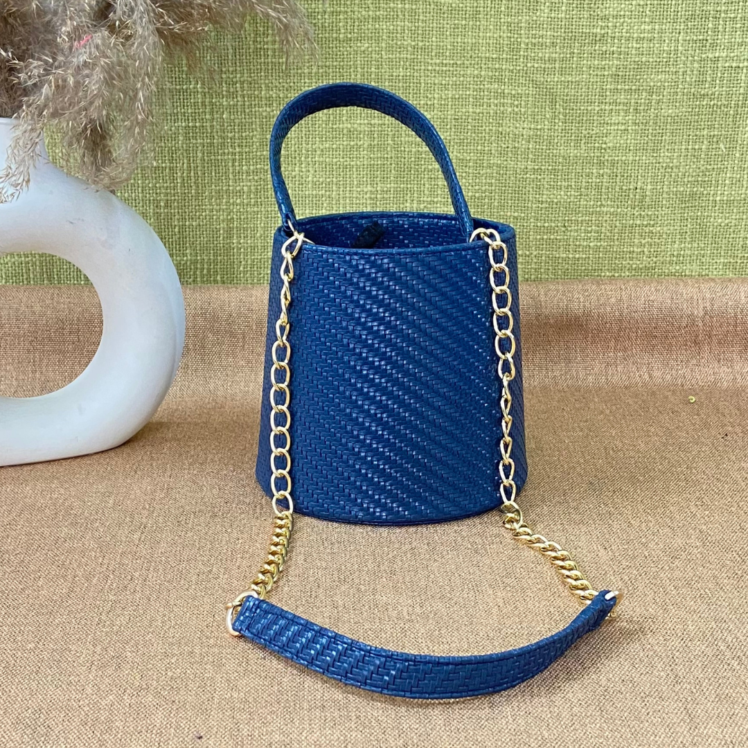Blue Bucket Bag