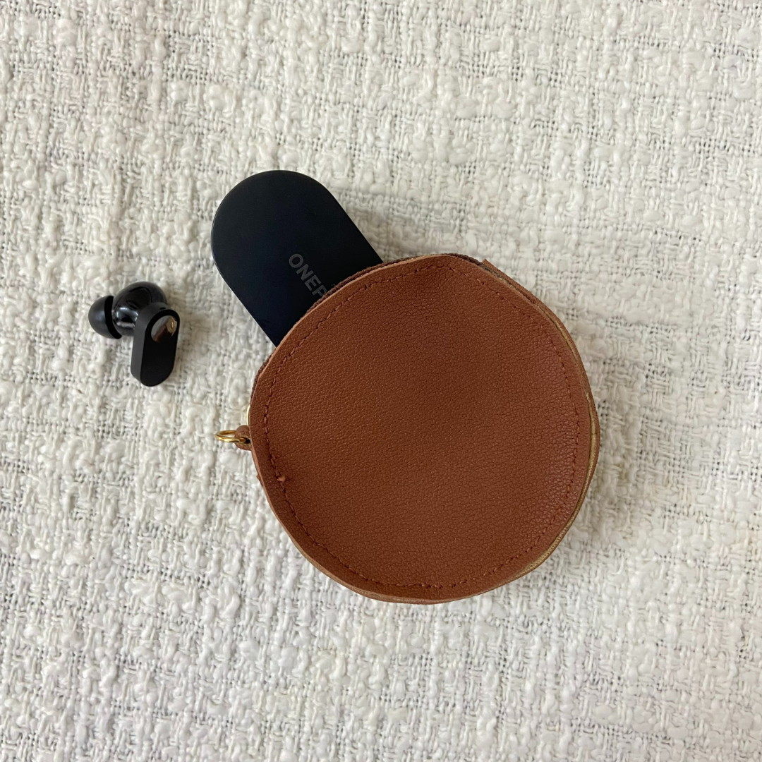 Tan Vibrant Pochette Belt with Phone Case