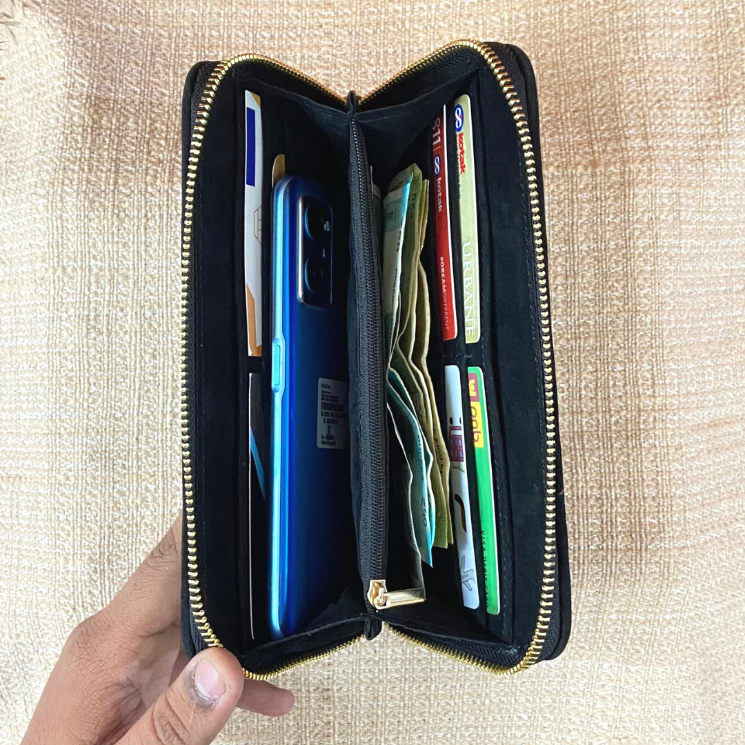 Black Aztec Big Wallet