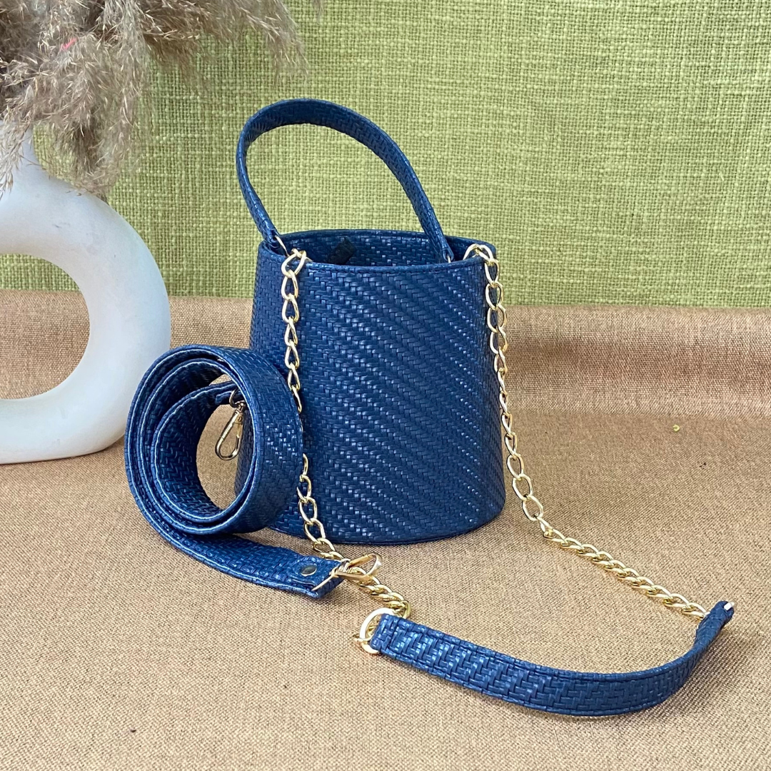 Blue Bucket Bag