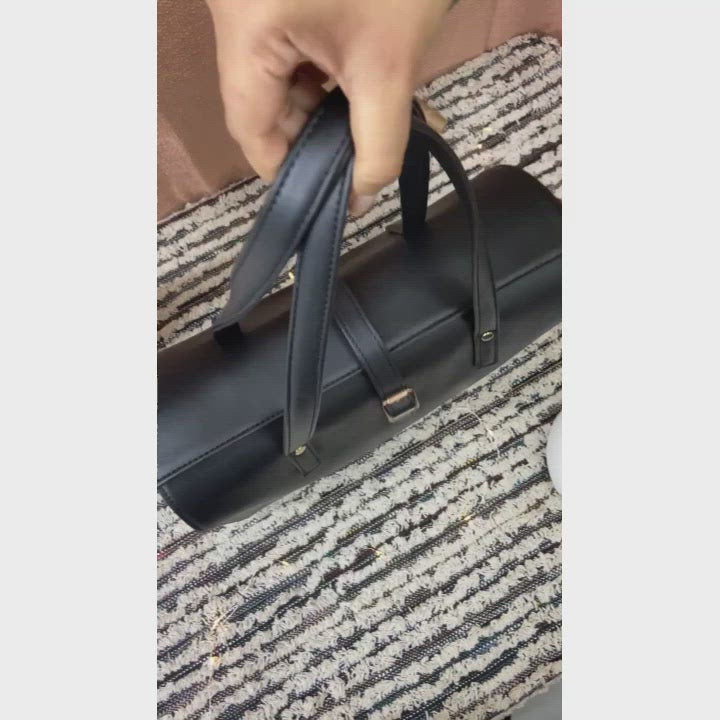 Black with Green Swede Leera 14inch Bag