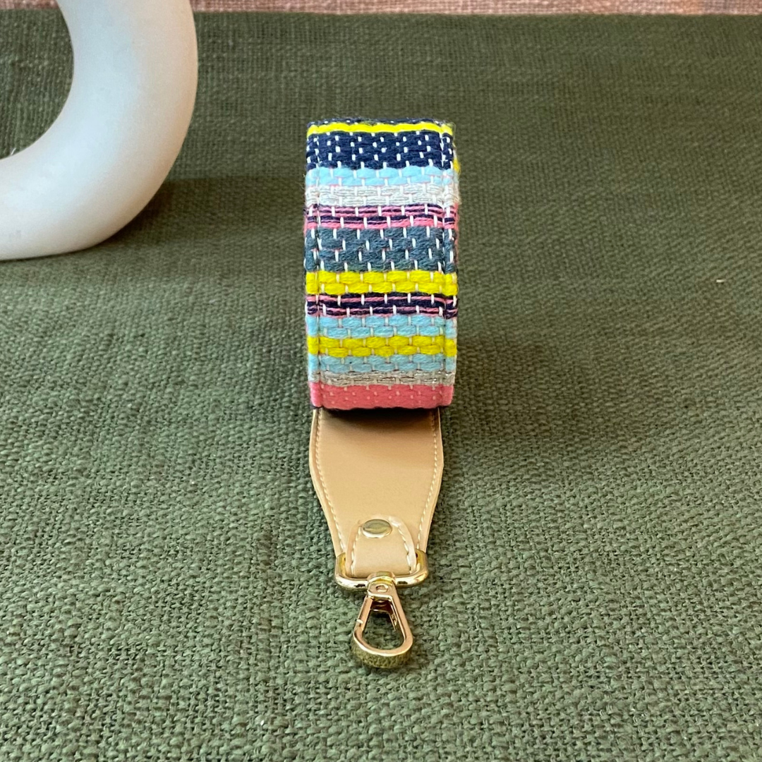 Beige Colorful Vibrant Shoulder Strap