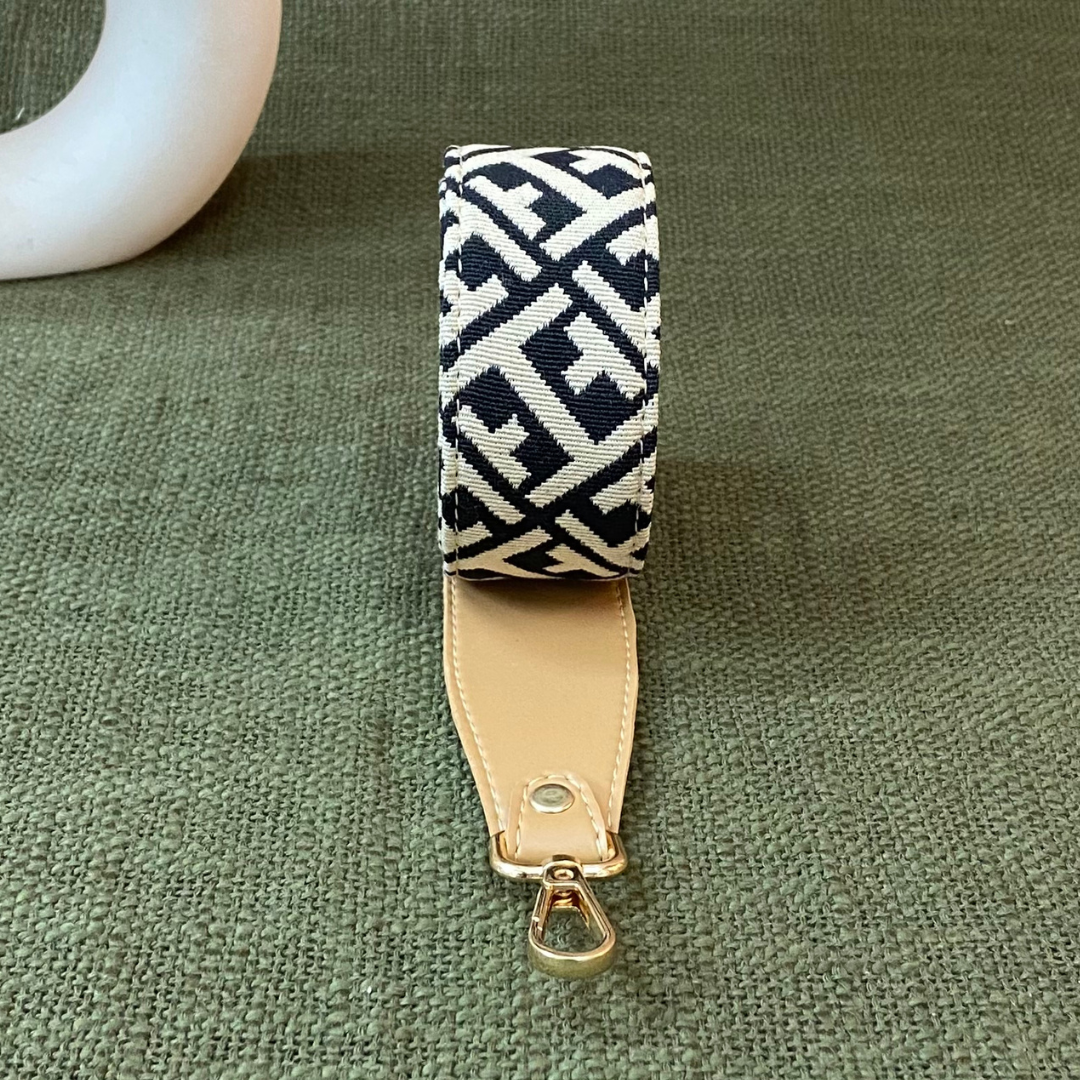 Beige T- Shape Design Shoulder Strap