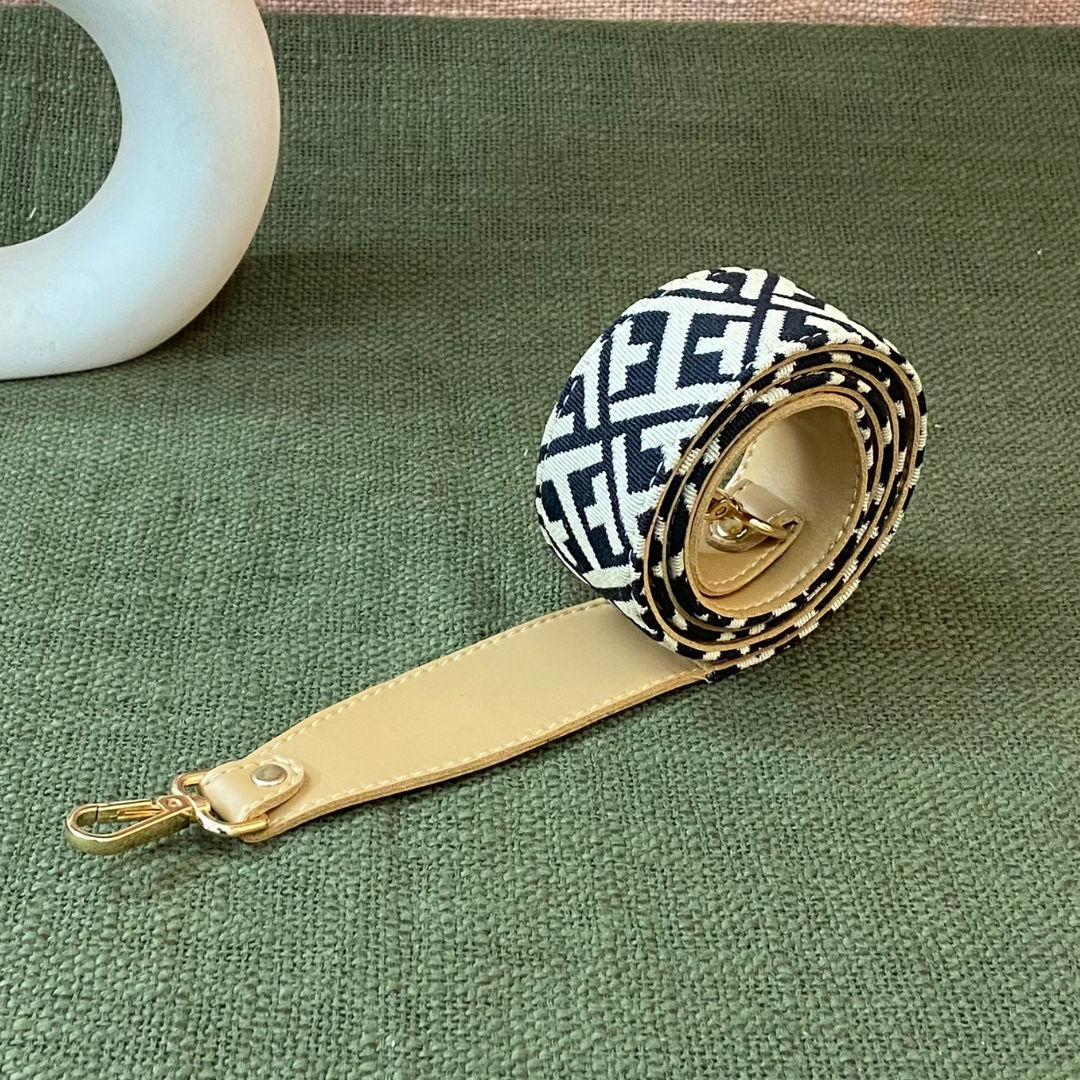 Beige T- Shape Design Shoulder Strap