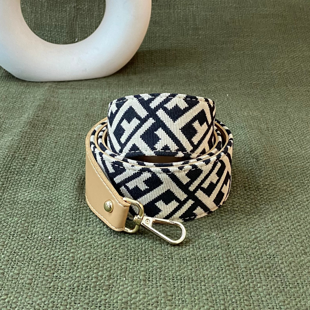 Beige T- Shape Design Shoulder Strap