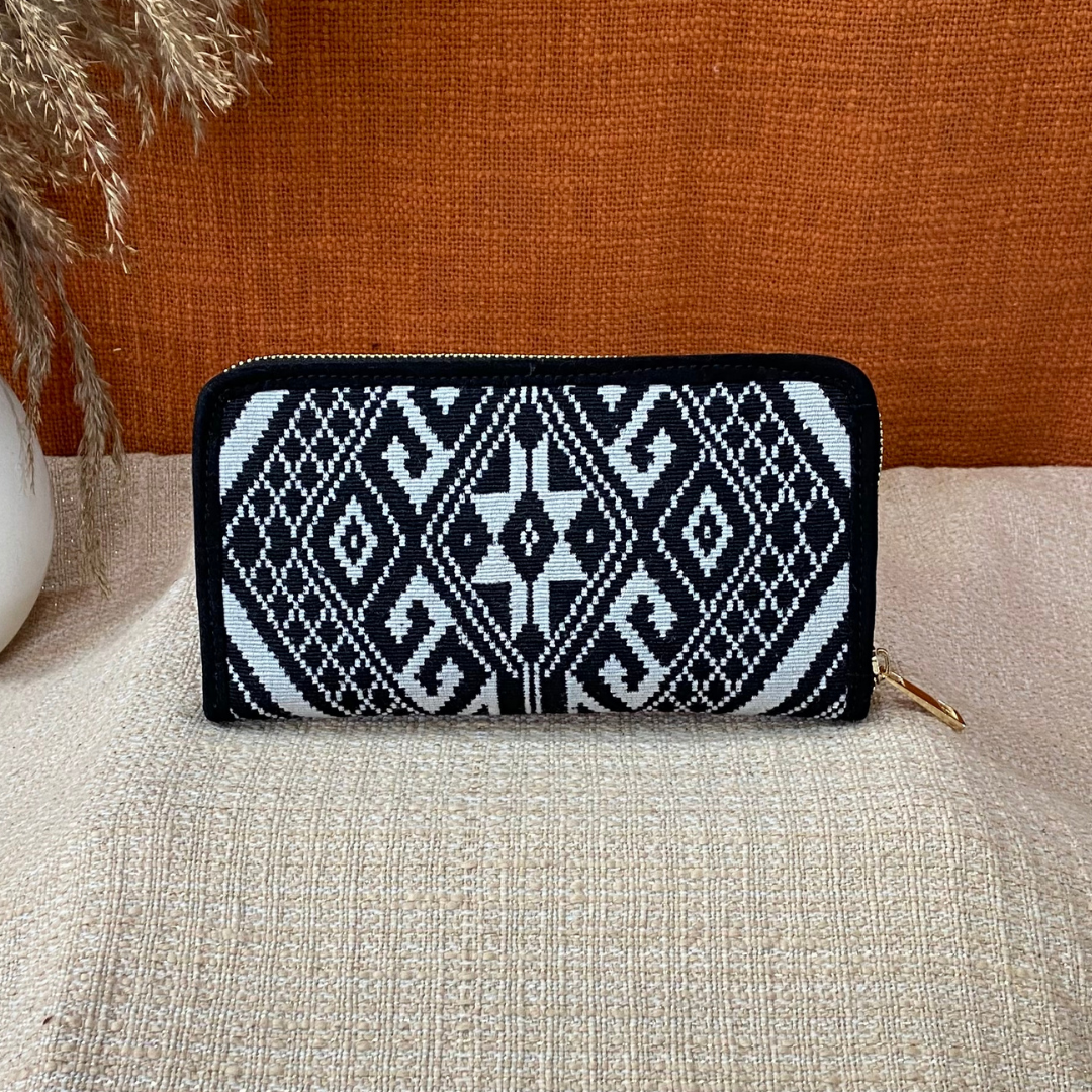 Black Aztec Big Wallet