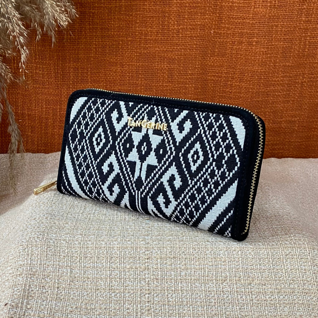 Black Aztec Big Wallet