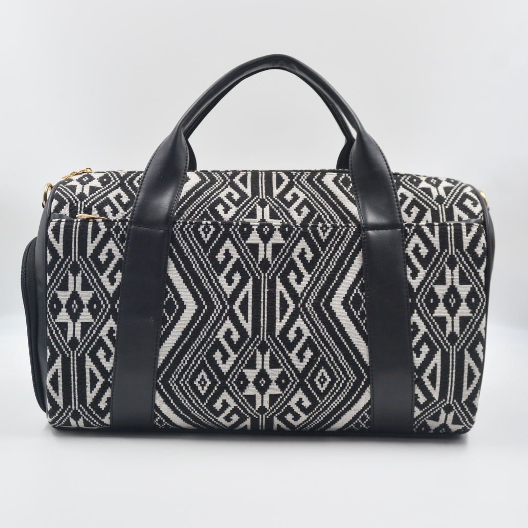 Black Aztec Duffle Bag
