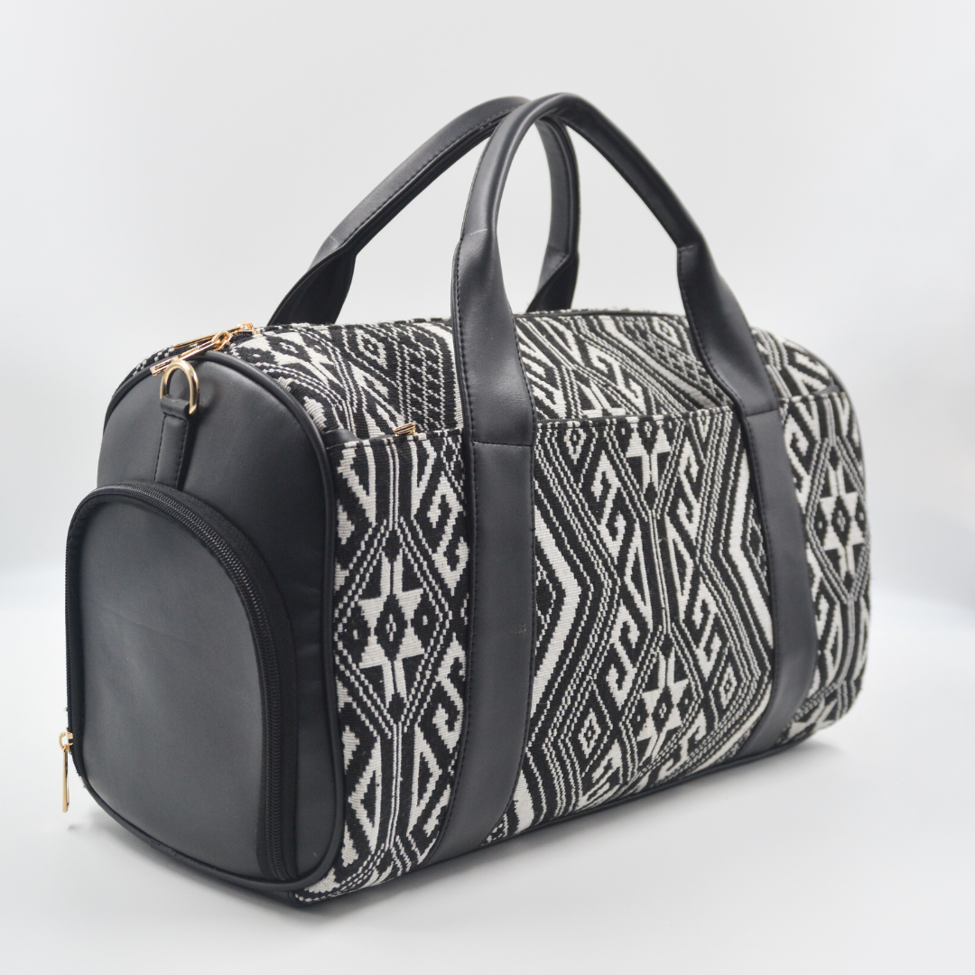 Black Aztec Duffle Bag
