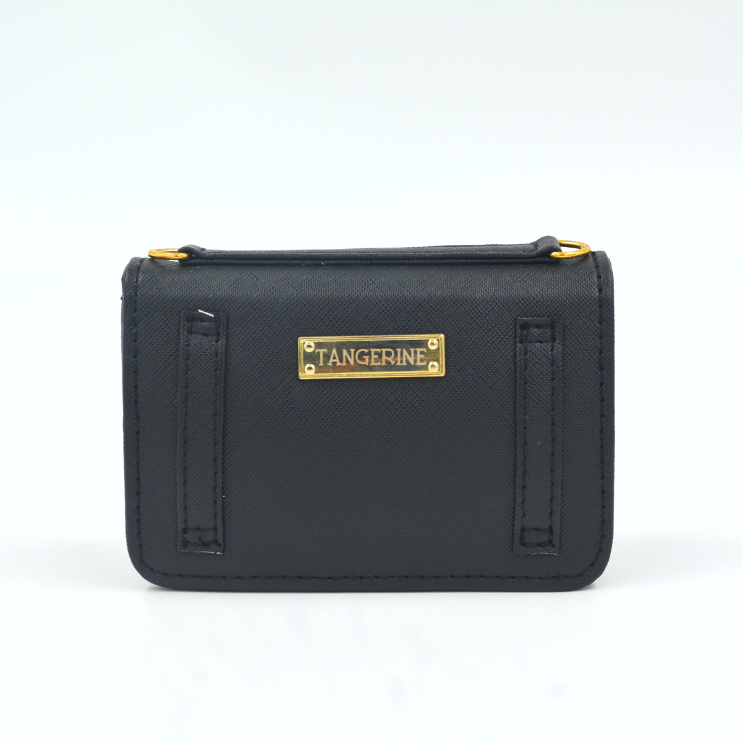 Black Non Textured Monogram Bag