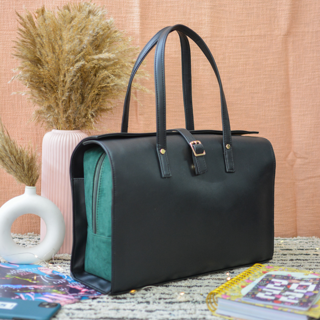 Black & Green Swede Leera 16inch Bag