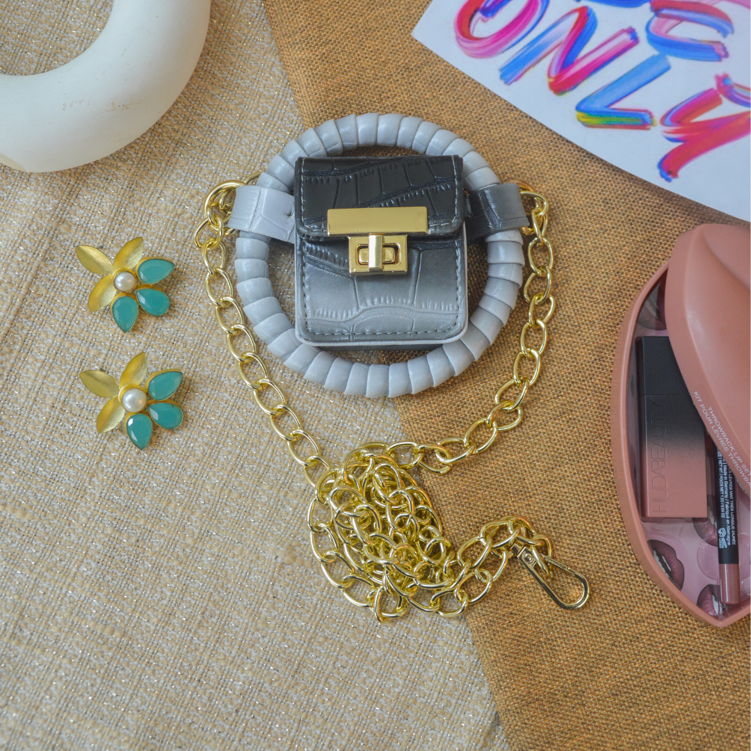 Black & Grey Ombre Ring Small