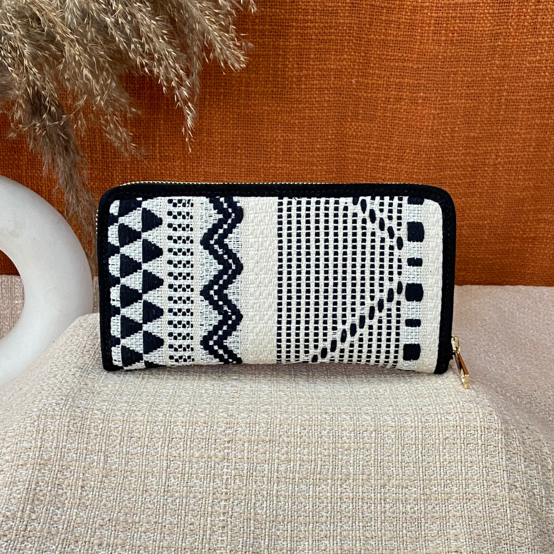Black & White Tribal Big Wallet