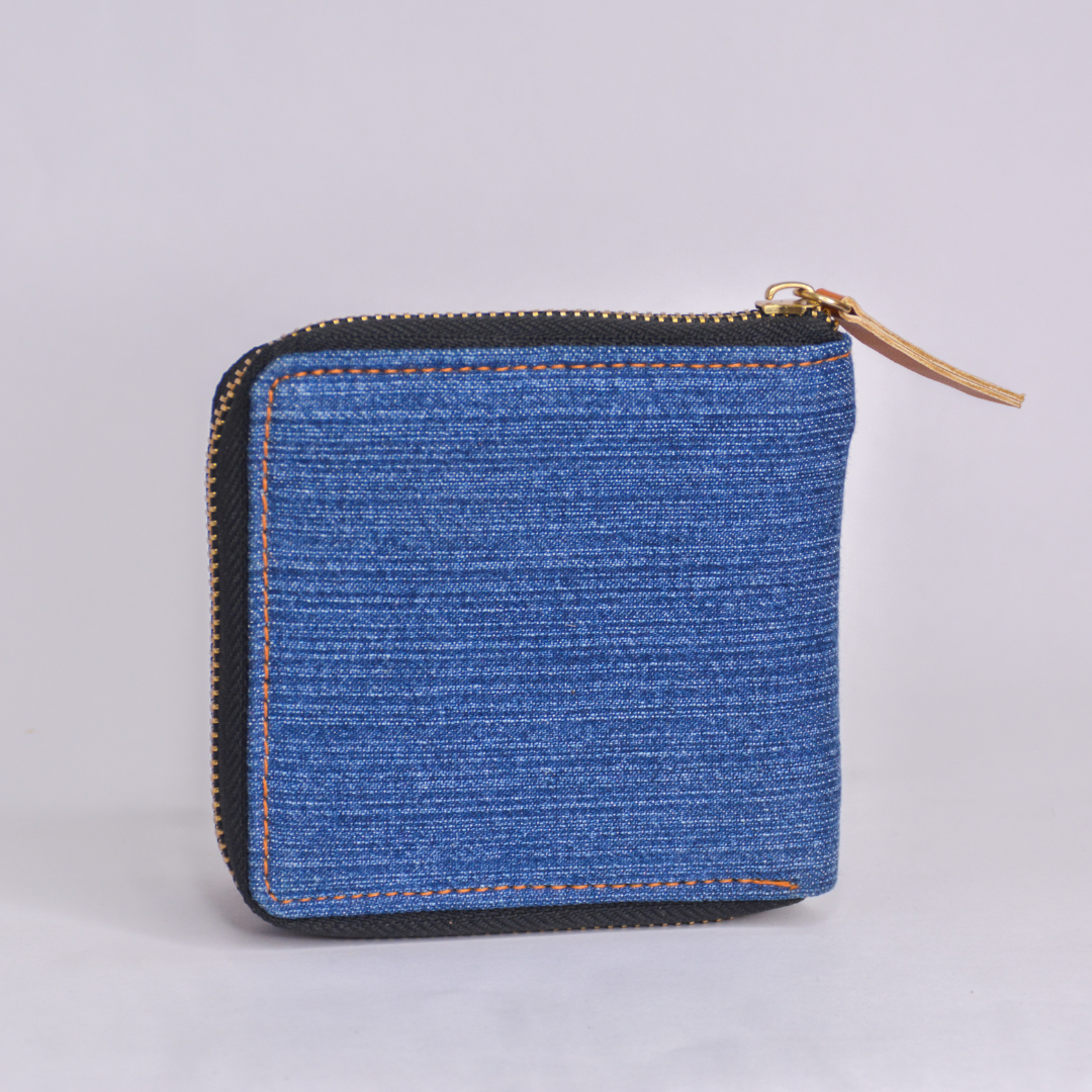 Blue Denim Mini Wallet