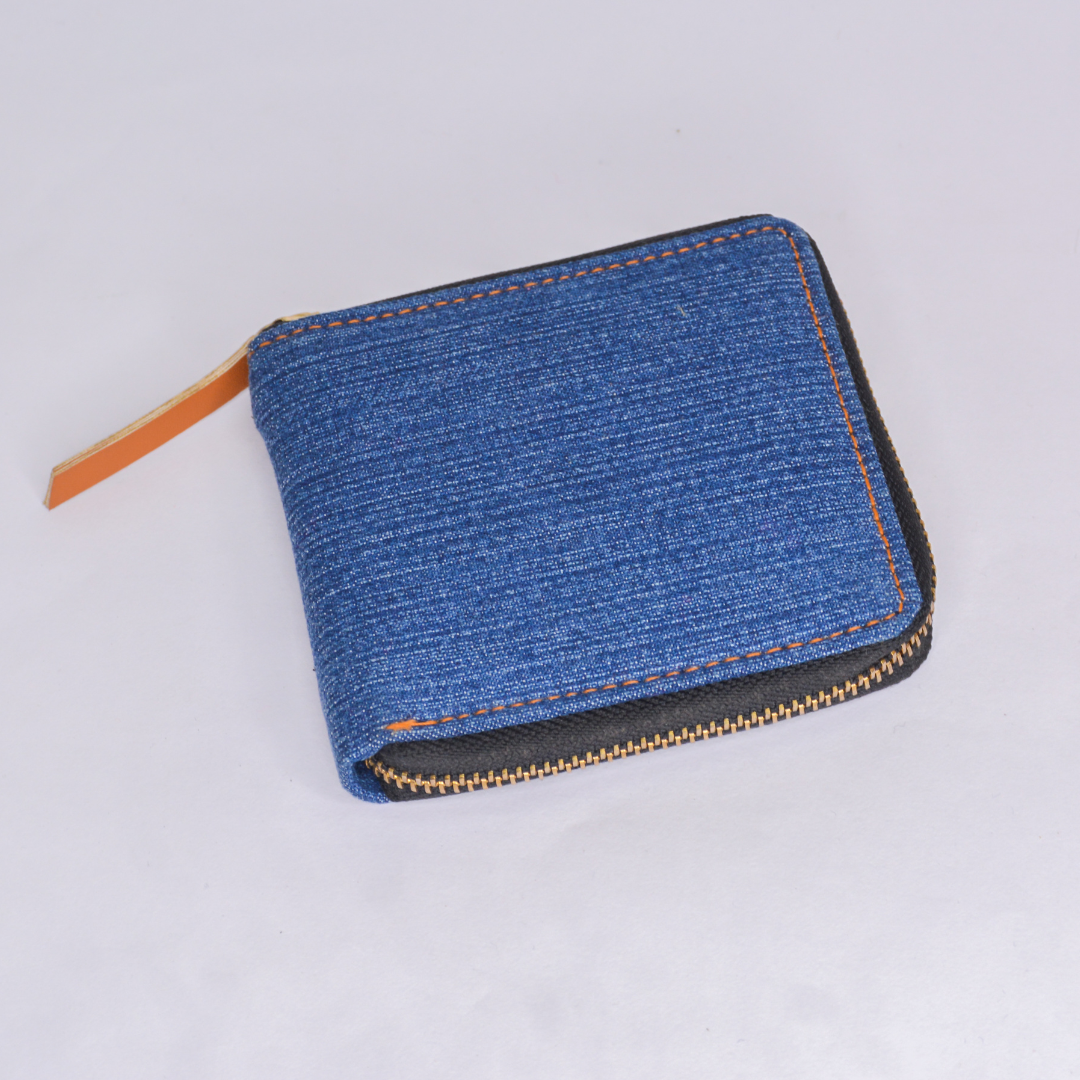 Blue Denim Mini Wallet