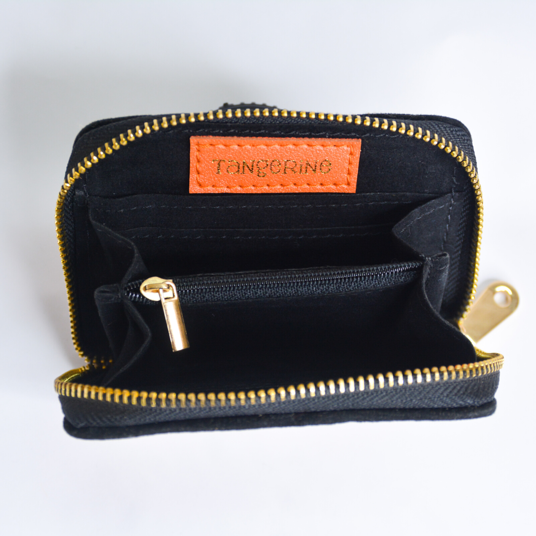 Blue Ikkat Mini Wallet