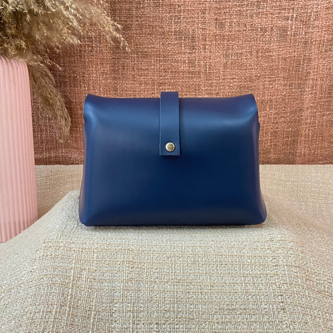 Blue Eva + Blue Plain Pochette Belt