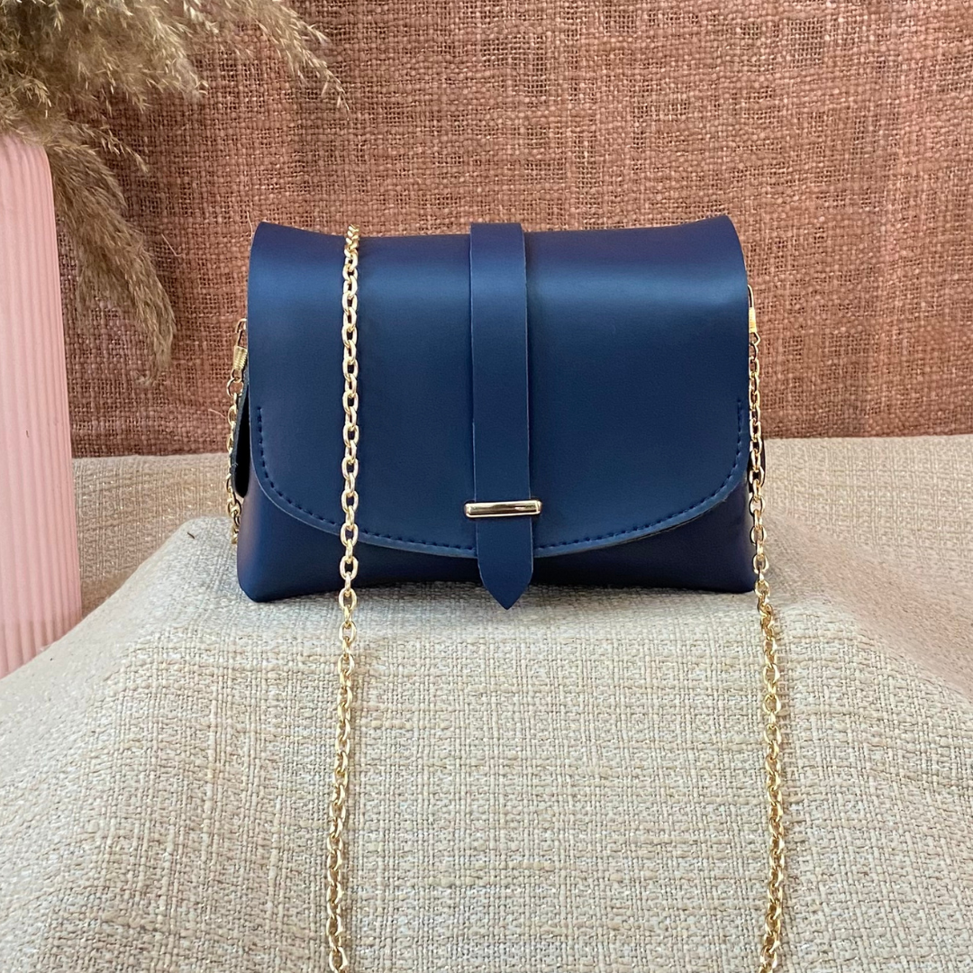 Blue Eva + Blue Plain Pochette Belt with Phone Case