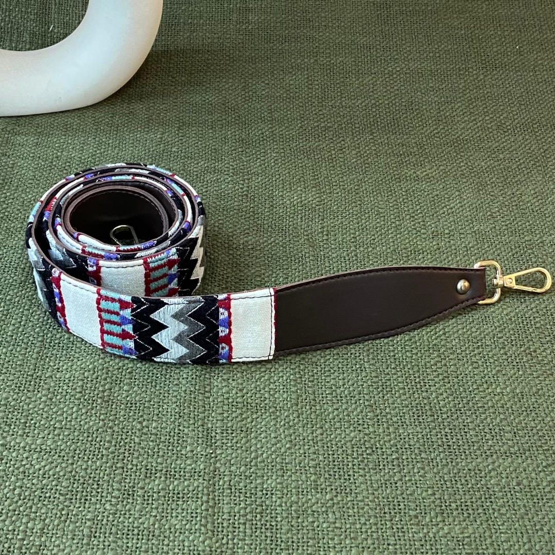 Dark Brown Tribal Shoulder Strap