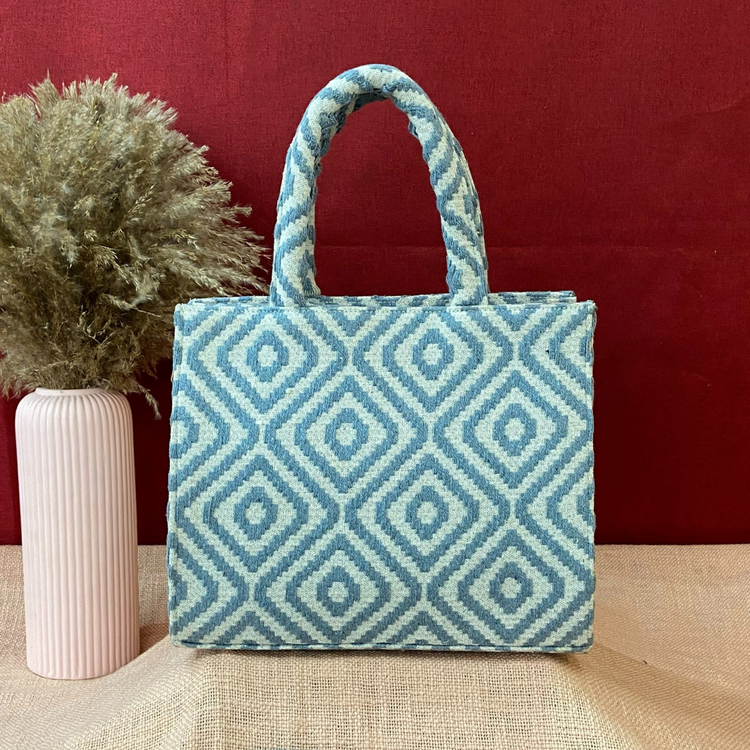 Emmy Blue Diamond Medium Size Bag. (New Style)