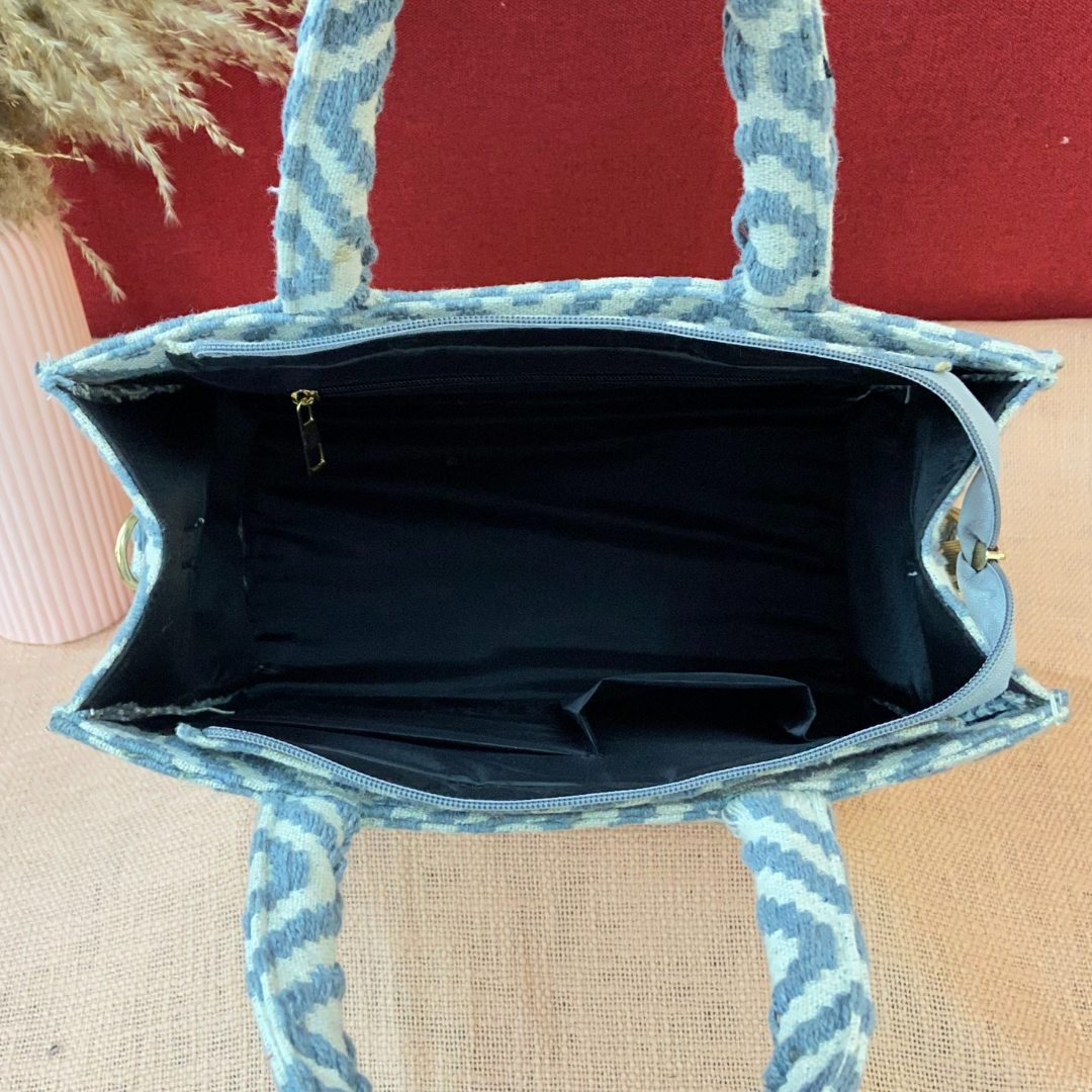 Emmy Blue Diamond Medium Size Bag. (New Style)