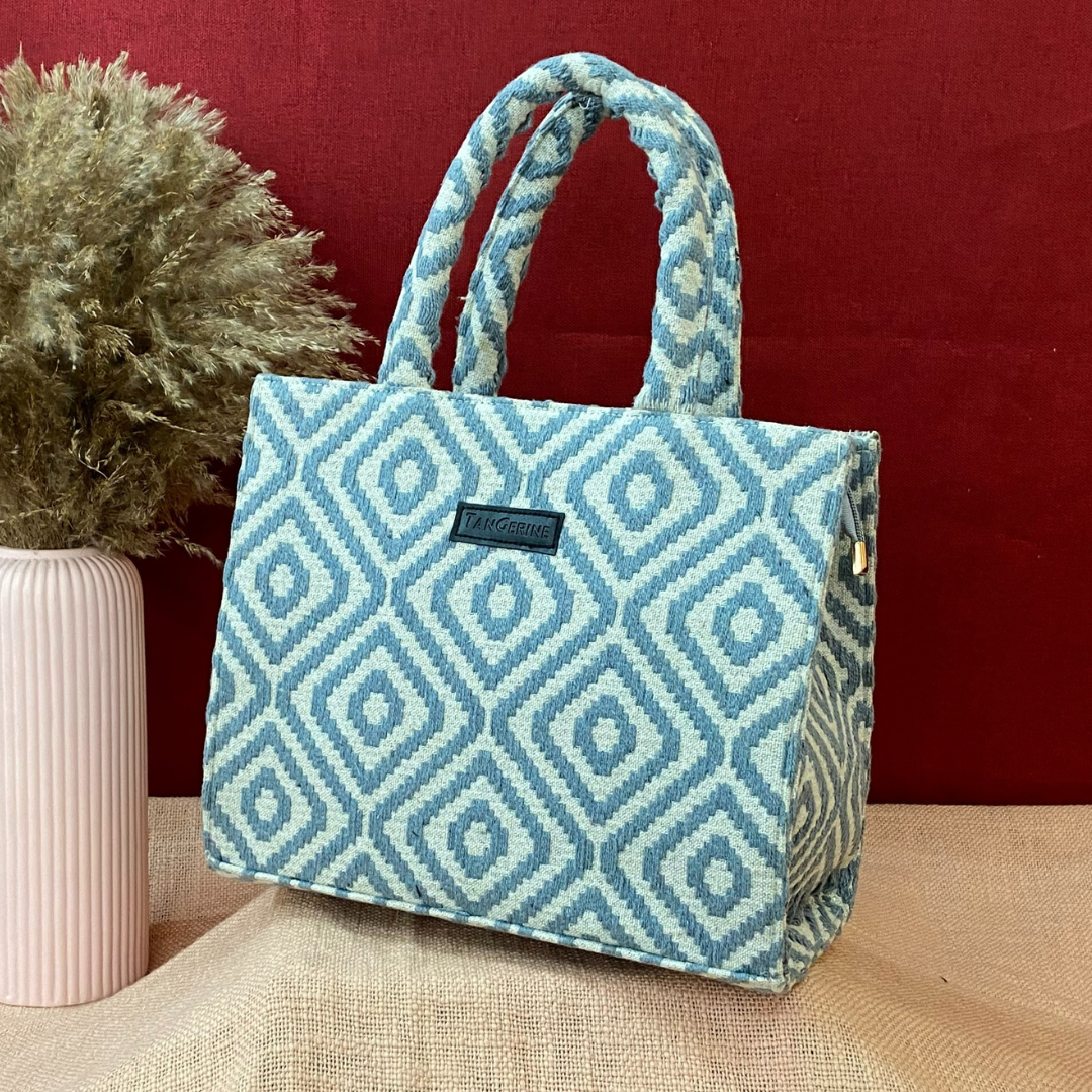 Emmy Blue Diamond Medium Size Bag. (New Style)