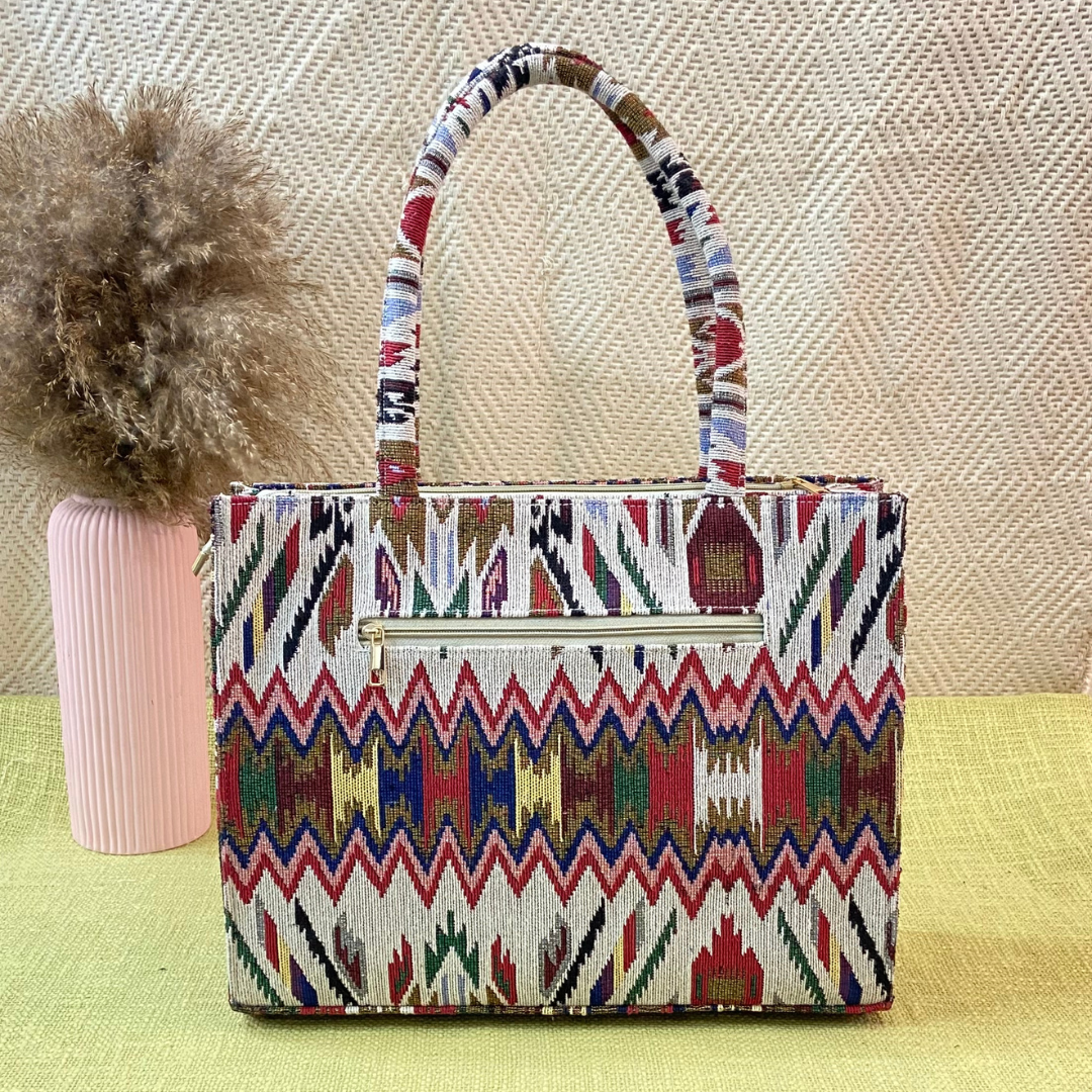 Emmy Colorful Tribal Bag XL Tote Bag