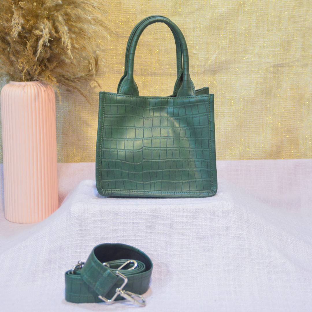 Emmy Green Croc Mini Bag