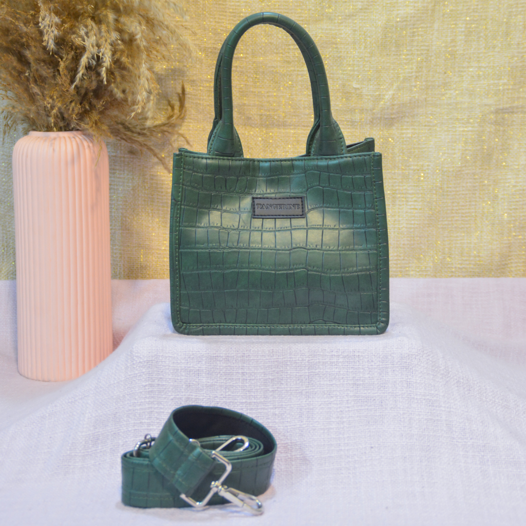 Emmy Green Croc Mini Bag