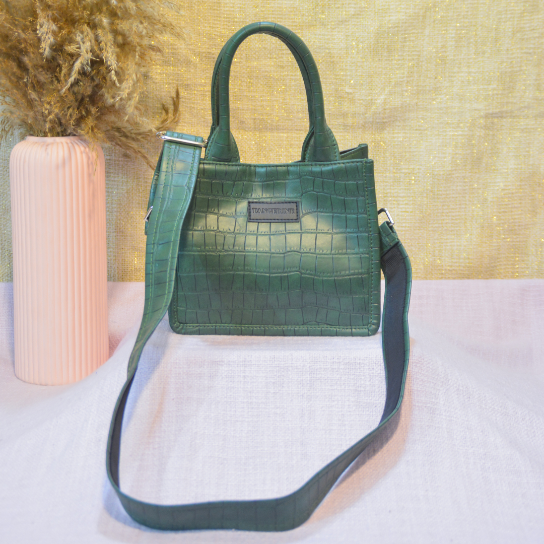 Emmy Green Croc Mini Bag
