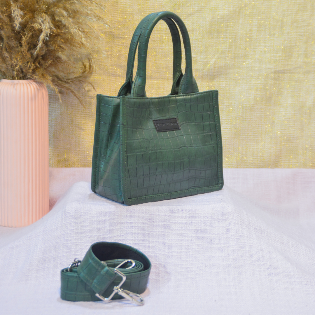 Emmy Green Croc Mini Bag