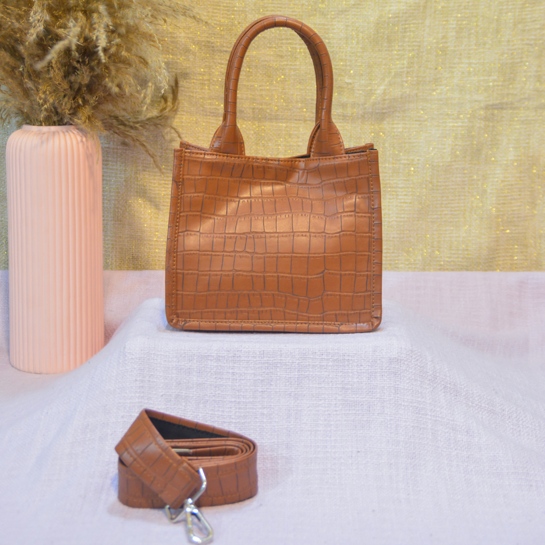 Emmy Tan Croc Mini Bag