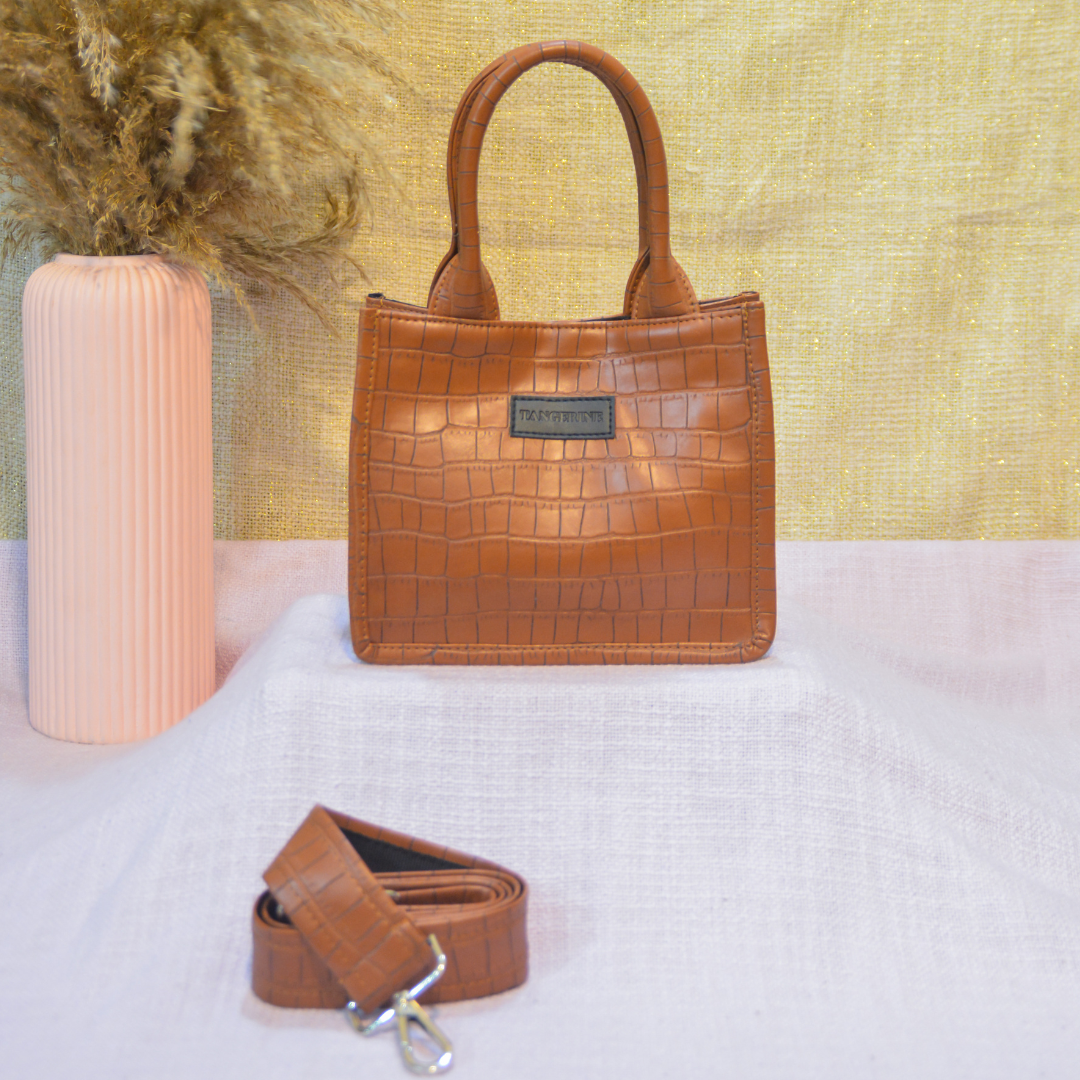 Emmy Tan Croc Mini Bag